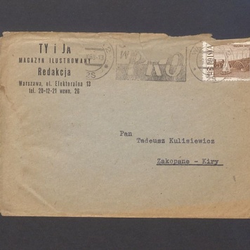 Koperta, nad. "Ty i ja" magazyn ilustrowany, Redakcja