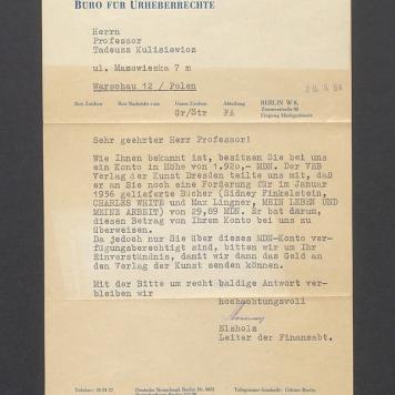 Sehr geehrter Herr Professor [...]