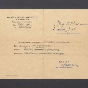 Zaproszenie na posiedzenie Senatu