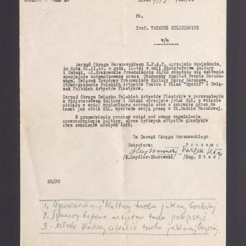 Związek Polskich Artystów Plastyków: zawiadomienie o zebraniu