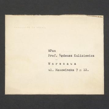 Koperta, nad. Ambassade du Bresil