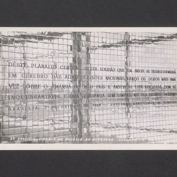 Brasilia - Dizeres no Palacio da Alvorada