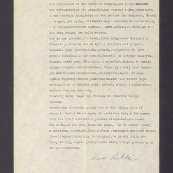 Basienku! Piszę do ciebie, bo boję się Tadeusza [...]