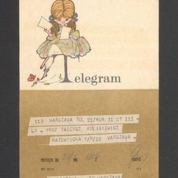 Z okazji wysokiego odznaczenia przesyłam w imieniu władz [...]