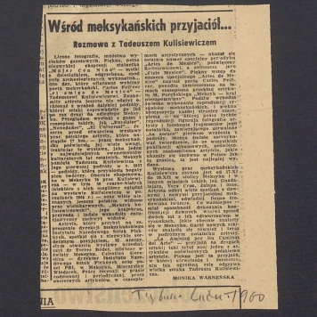 Wśród meksykańskich przyjaciół... Rozmowa z Tadeuszem Kulisiewiczem
