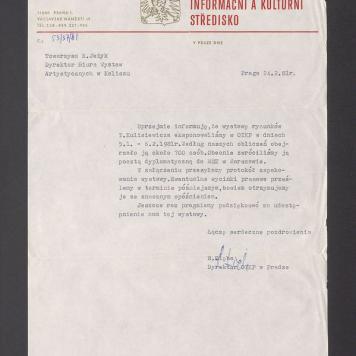 Uprzejmie informuję, że wystawę rysunków T. Kulisiewicza eksponowaliśmy w OIKP [...]