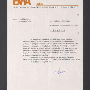 W związku z decyzją Centralnego Biura Wystaw Artystycznych [...]