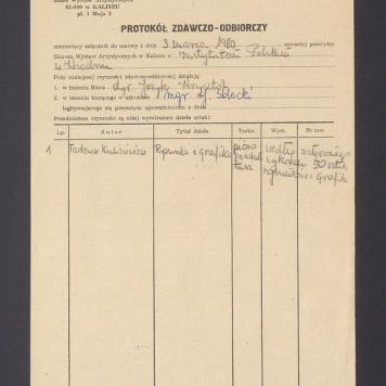 Protokół zdawczo-odbiorczy