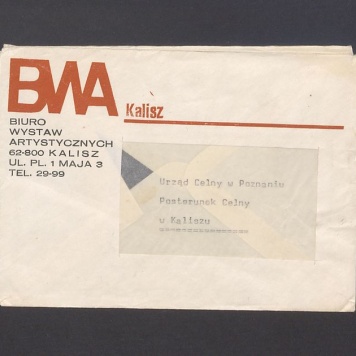 Koperta, nad. Biuro Wystaw Artystycznych