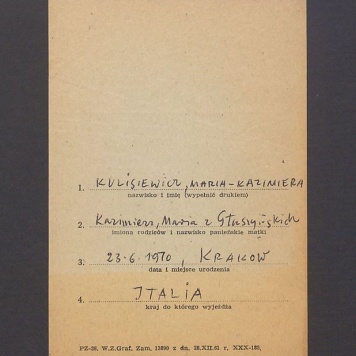 Kulisiewicz Maria Kazimiera