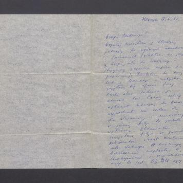 Drogi Tadeuszu! Wczoraj wróciłem z dłuższej podróży [...]