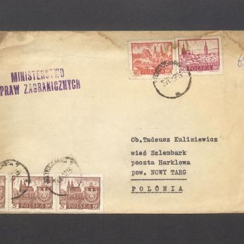 Koperta, nad. Ministerstwo Spraw Zagranicznych