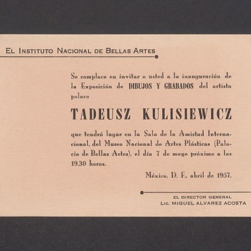 El Instituto Nacional de Bellas Artes