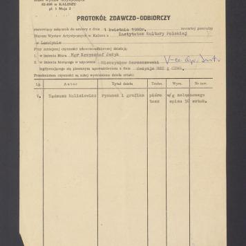 Protokół zdawczo-odbiorczy