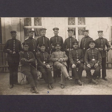 Paweł Cyms w wojsku niemieckim.