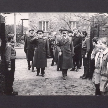 Wizyta żołnierzy radzieckich. 