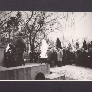 Wizyta żołnierzy radzieckich. Cmentarz św. Piotra.