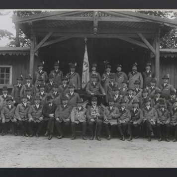 Członkowie Bractwa Kurkowego.