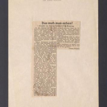 Das muss man sehen! Graphik von Tadeusz Kulisiewicz am Rennweg