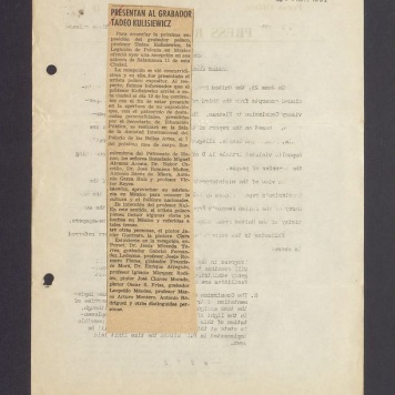 Presentan al Grabador Tadeo Kulisiewicz