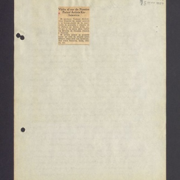 Visita el sur de Nuestro Pais el Artista Kulisiewicz