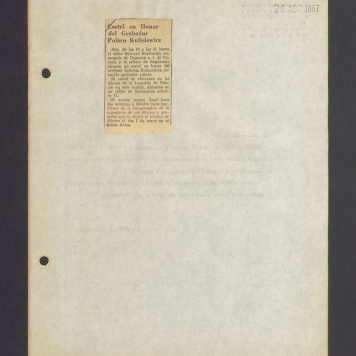 Coctel  en Honor del Grabador Polaco Kulisiewicz