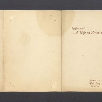 Hoffotograf v. d. Rijk en Stokvis