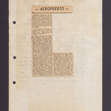 Aeropuerto. Artista Polaco