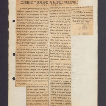 Los dibujos y grabados de Tadeusz Kulisiewicz