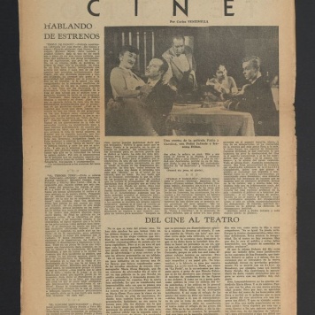 Cine. Hablando de Estrenos