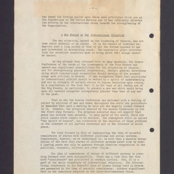 (...) has based its foreign policy upon these same principles [...]