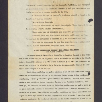 Occidental quedo zanjado por la Comision Politica [...]