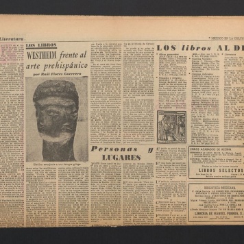 Los libros. Westheim frente al arte prehispanico