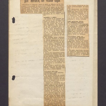 Destacado Grabador Polaco en Jira por Mexico, de visita aqui