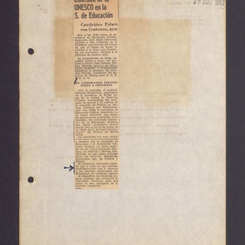 Comision de la Unesco en la S. de Education
