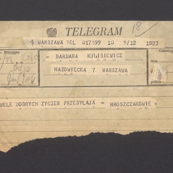 Telegram. Wiele dobrych życzeń [...]