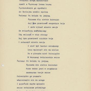 Kolęda partyzancka - 1946 r.