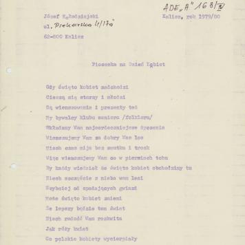 Piosenka na Dzień Kobiet