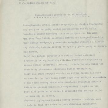 Porządkowanie grobów na dzień zmarłych