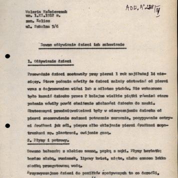 Dawne odżywianie dzieci i ich zabawianie