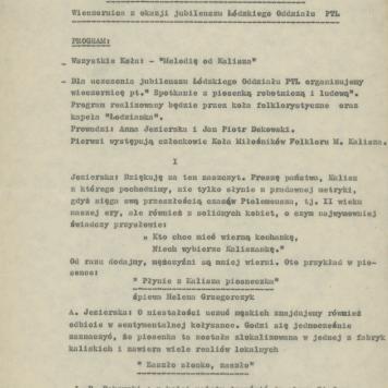 Spotkanie z piosenką robotniczą i ludową