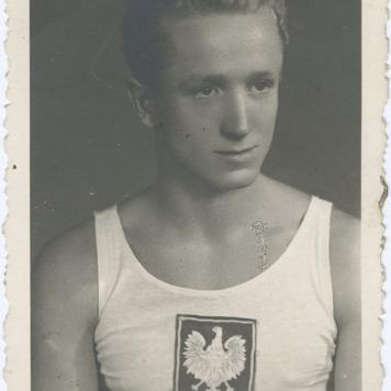 Fotografia portretowa: zawodnik Tadeusz Matczak