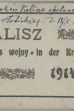 Kalisz podczas wojny = in der Kriegszeit 1914=15
