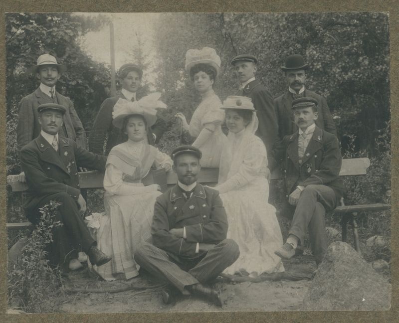 Członkowie Kaliskiego Towarzystwa Wioślarskiego