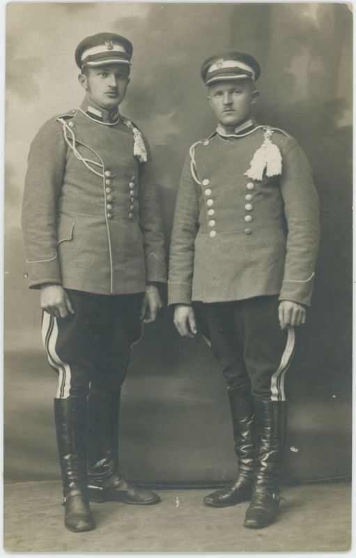 Portret dwóch polskich żołnierzy