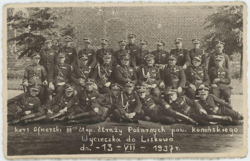 Kurs oficerski straży pożarnych powiatu konińskiego - wycieczka do Liskowa