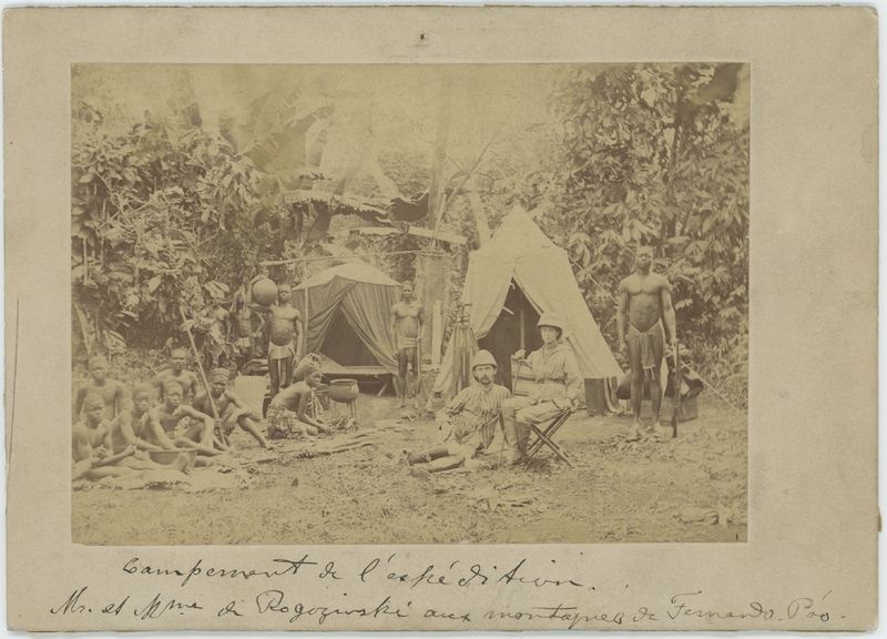 Portret Stefana Szolc-Rogozińskiego z żoną Heleną na wyspie Fernando Poo