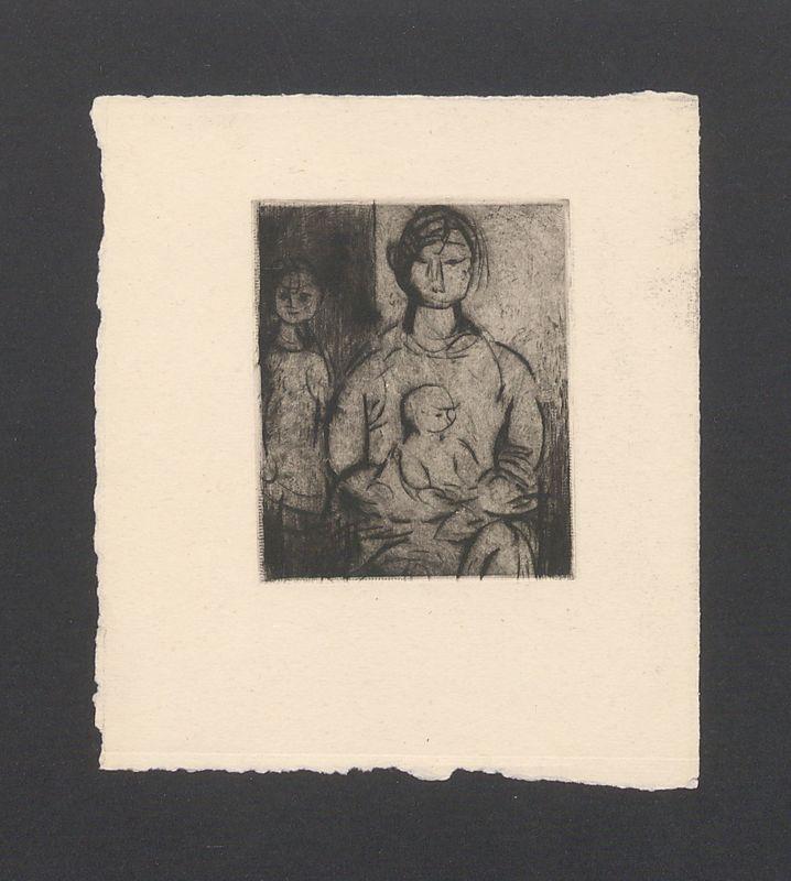 Portret kobiety z dwójką dzieci