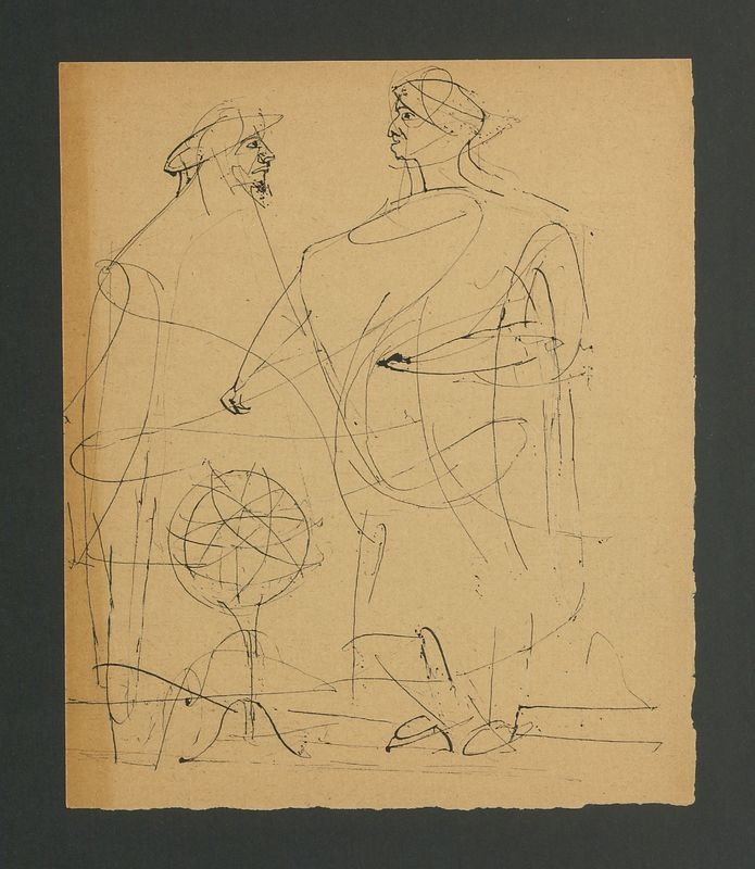 Szkice sylwetek męskich