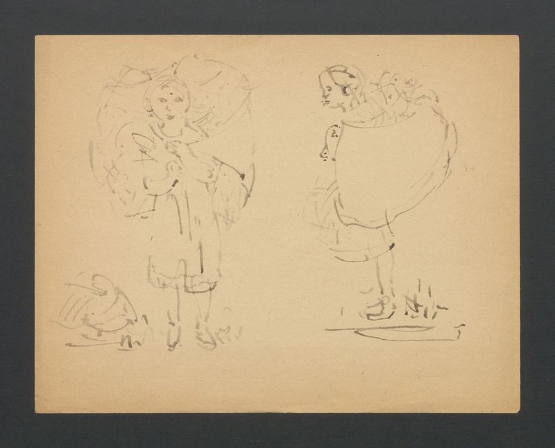 Kobieta niosąca tobół